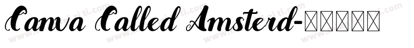 Canva Called Amsterd字体转换